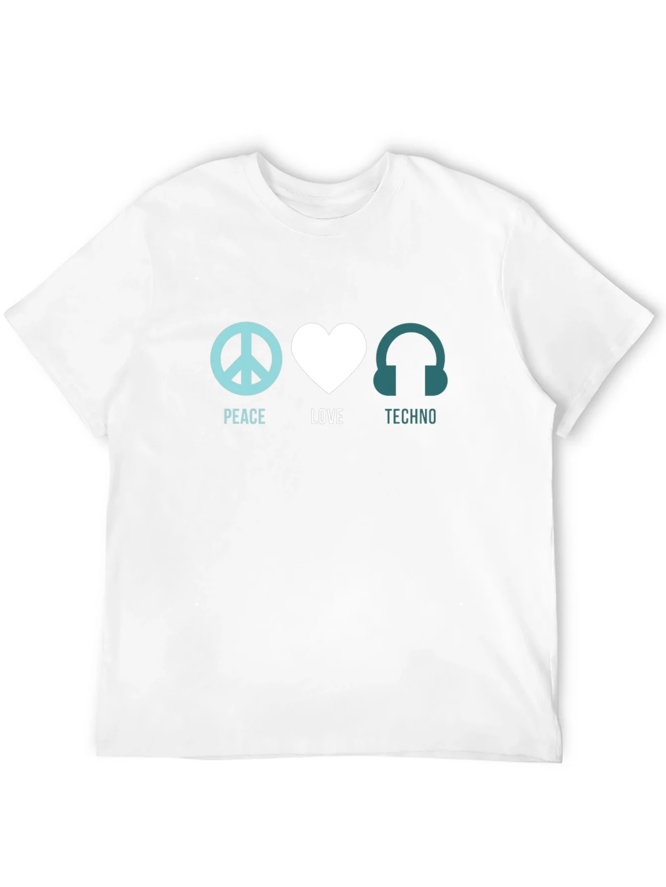 Peace Love Techno Graphic Tee