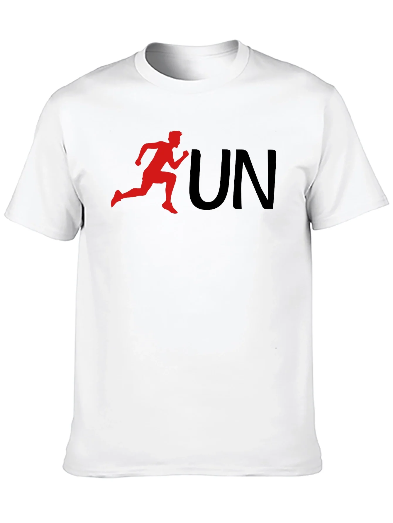 Run Graphic Tee - Black Cotton T-Shirt