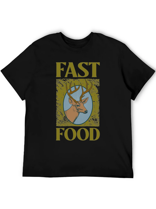 Fast Food Deer Graphic Tee - Unisex