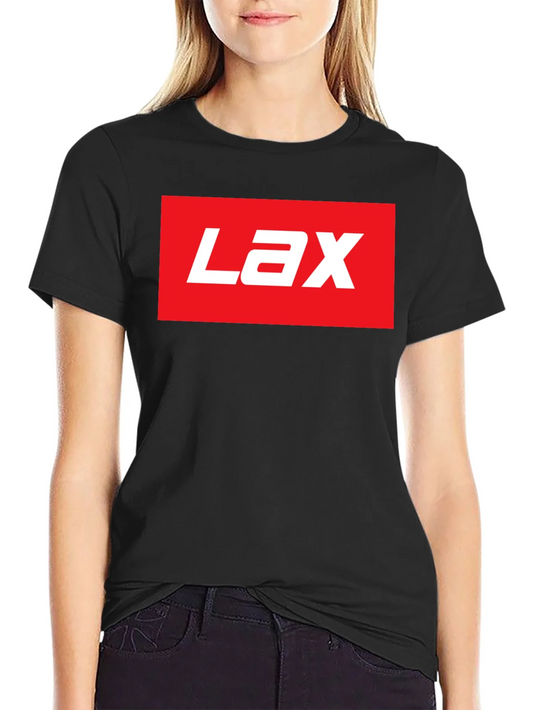 LAX Logo Graphic Tee - Black Short Sleeve T-Shirt