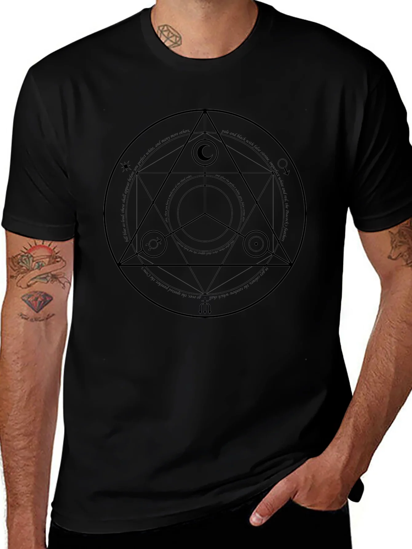 Symbolic Graphic Tee - Black Unisex Shirt