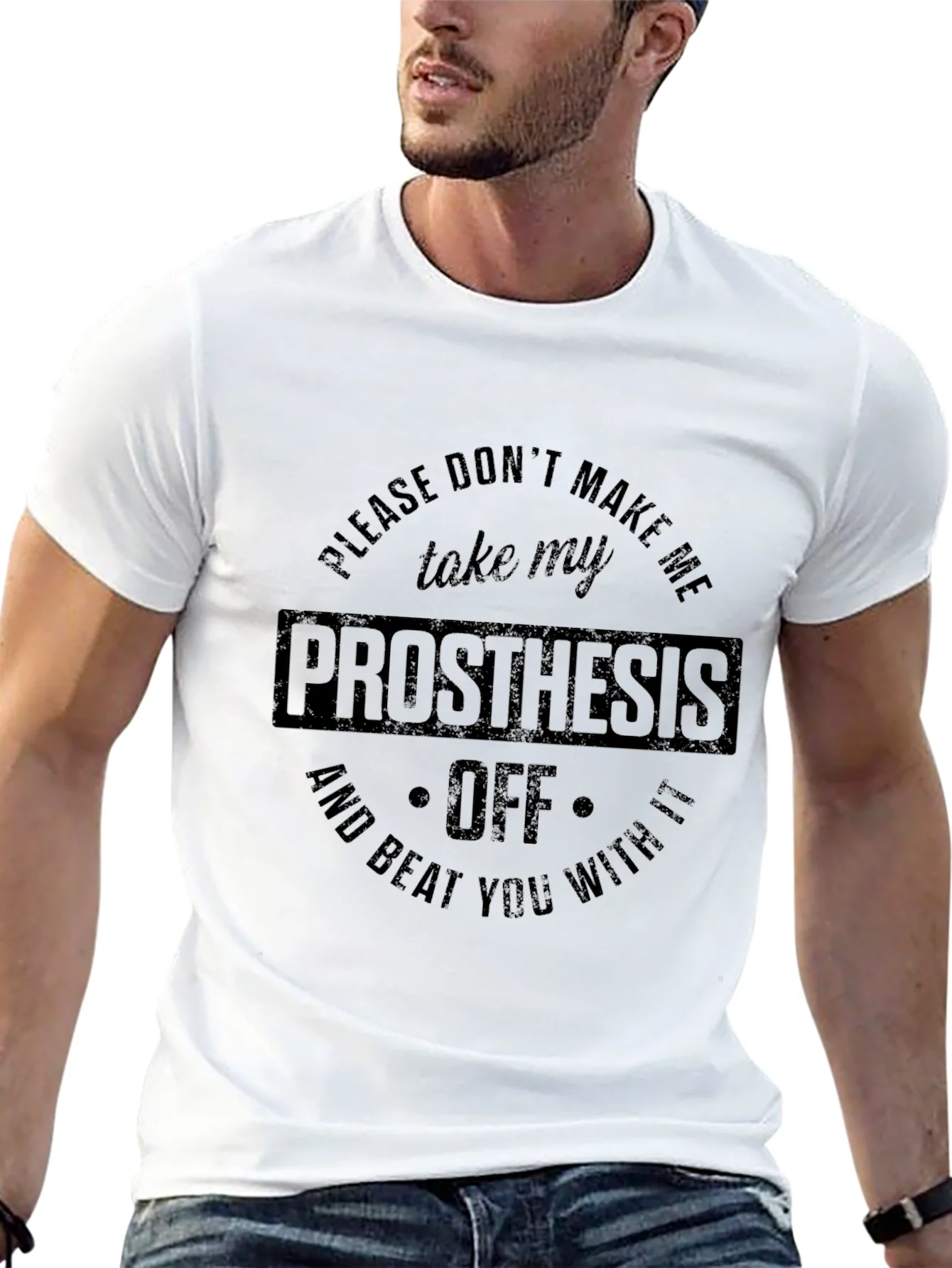 Prosthesis Graphic T-Shirt Humor Tee