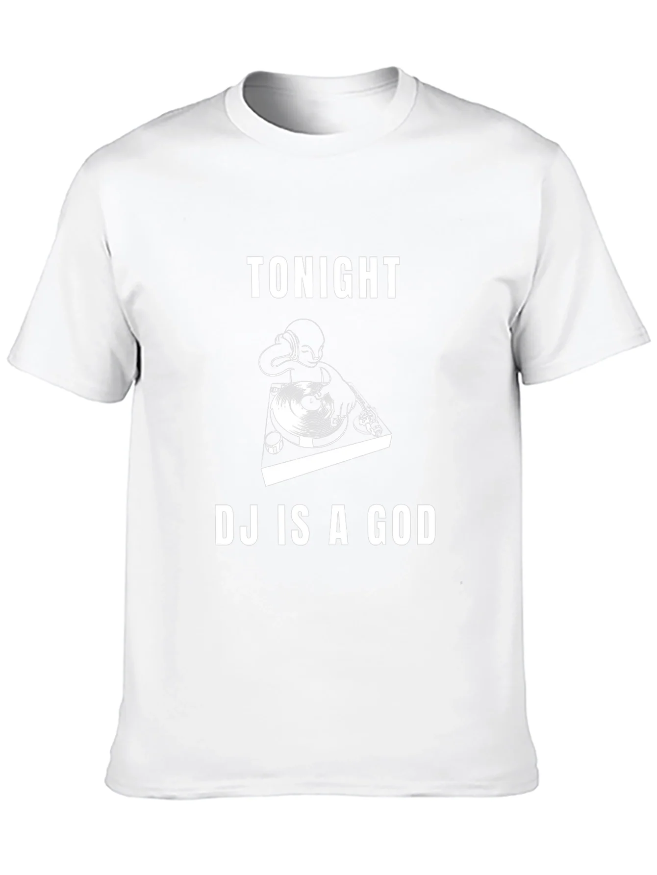 Tonight DJ Is A God Black Graphic Tee
