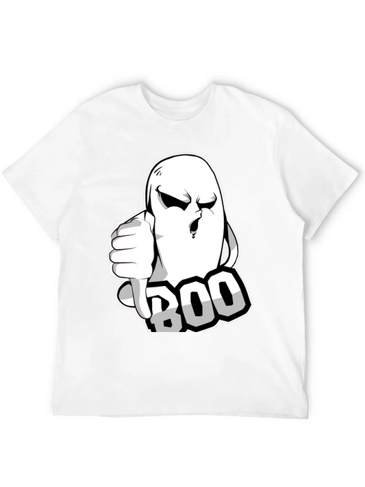 Boo! Ghost Graphic T-Shirt - Halloween Spooktacular