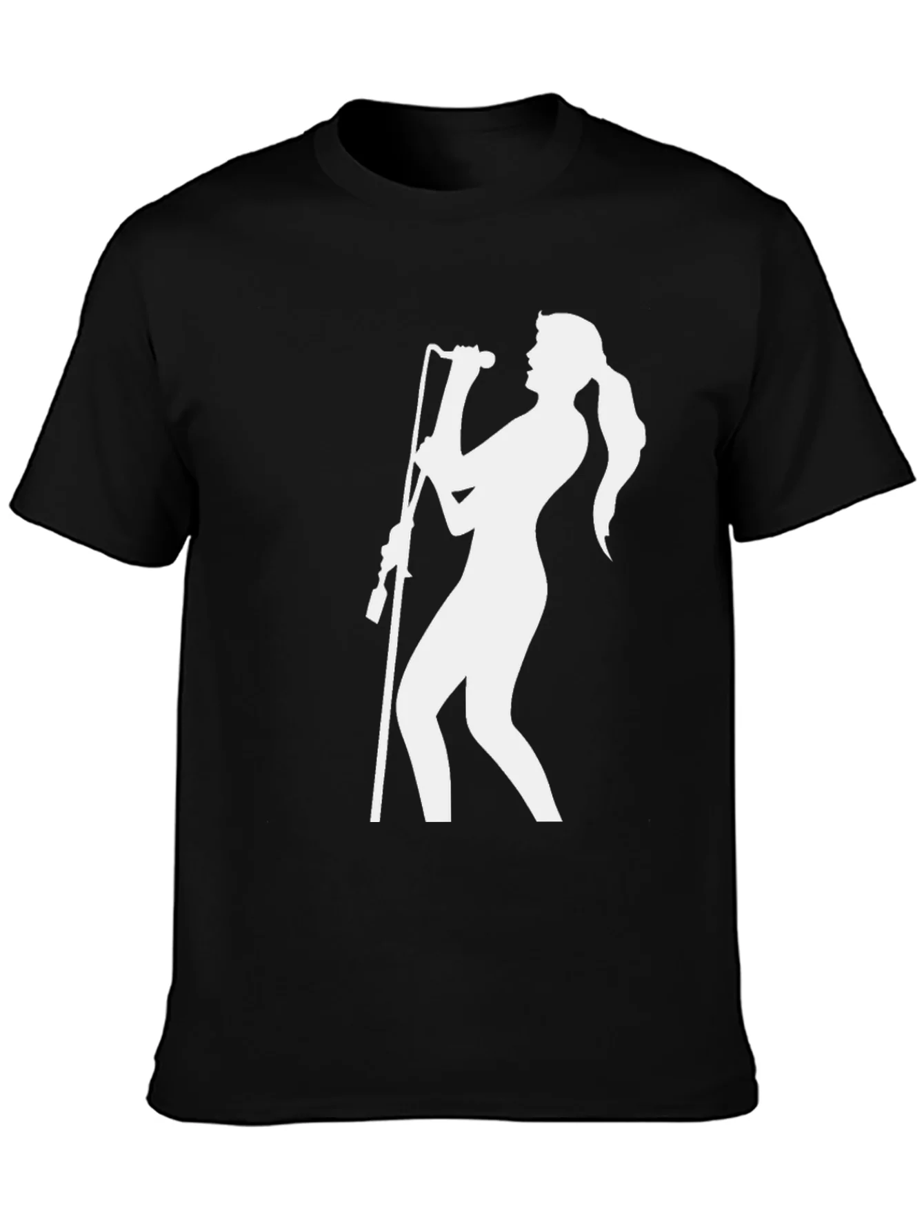Singer Graphic T-Shirt - Black Cotton Tee