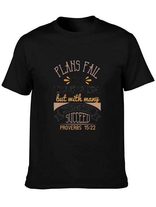Plans Fail Proverbs T-Shirt