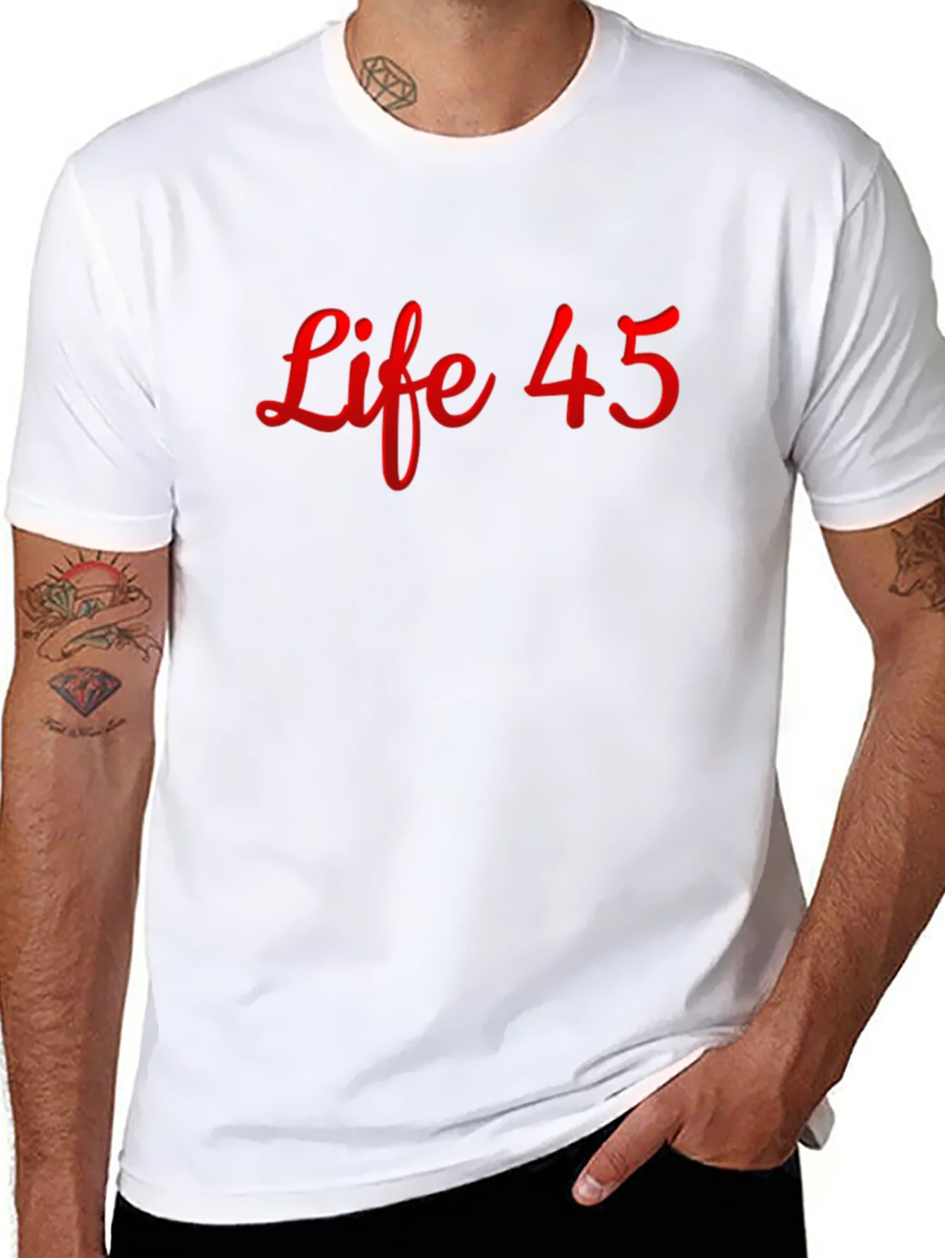 Life 45 Graphic T-Shirt - Black