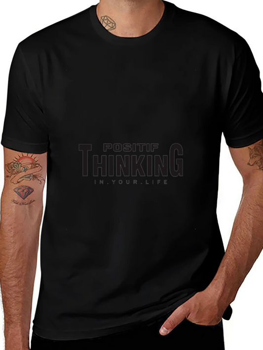 Positive Thinking Black T-Shirt