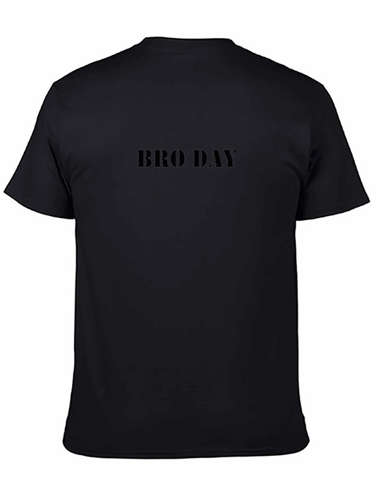 Mens Bro Day Black T-Shirt