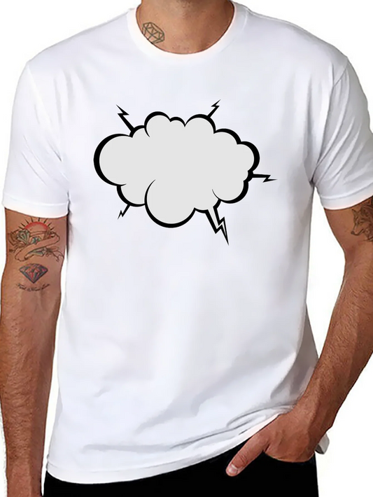 Comic Bubble Graphic Tee - Classic Black T-Shirt