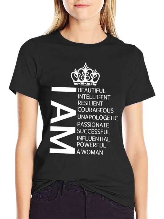 I AM Woman T-Shirt - Empowering Statement Tee
