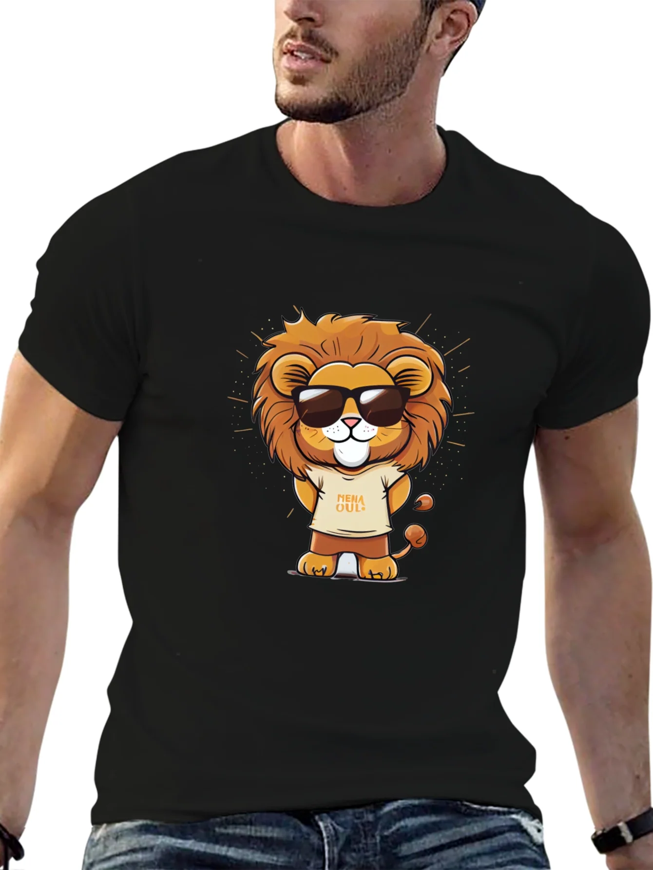 Cool Lion Graphic T-Shirt