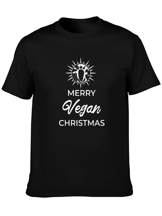 Merry Vegan Christmas T-Shirt - Holiday Gift
