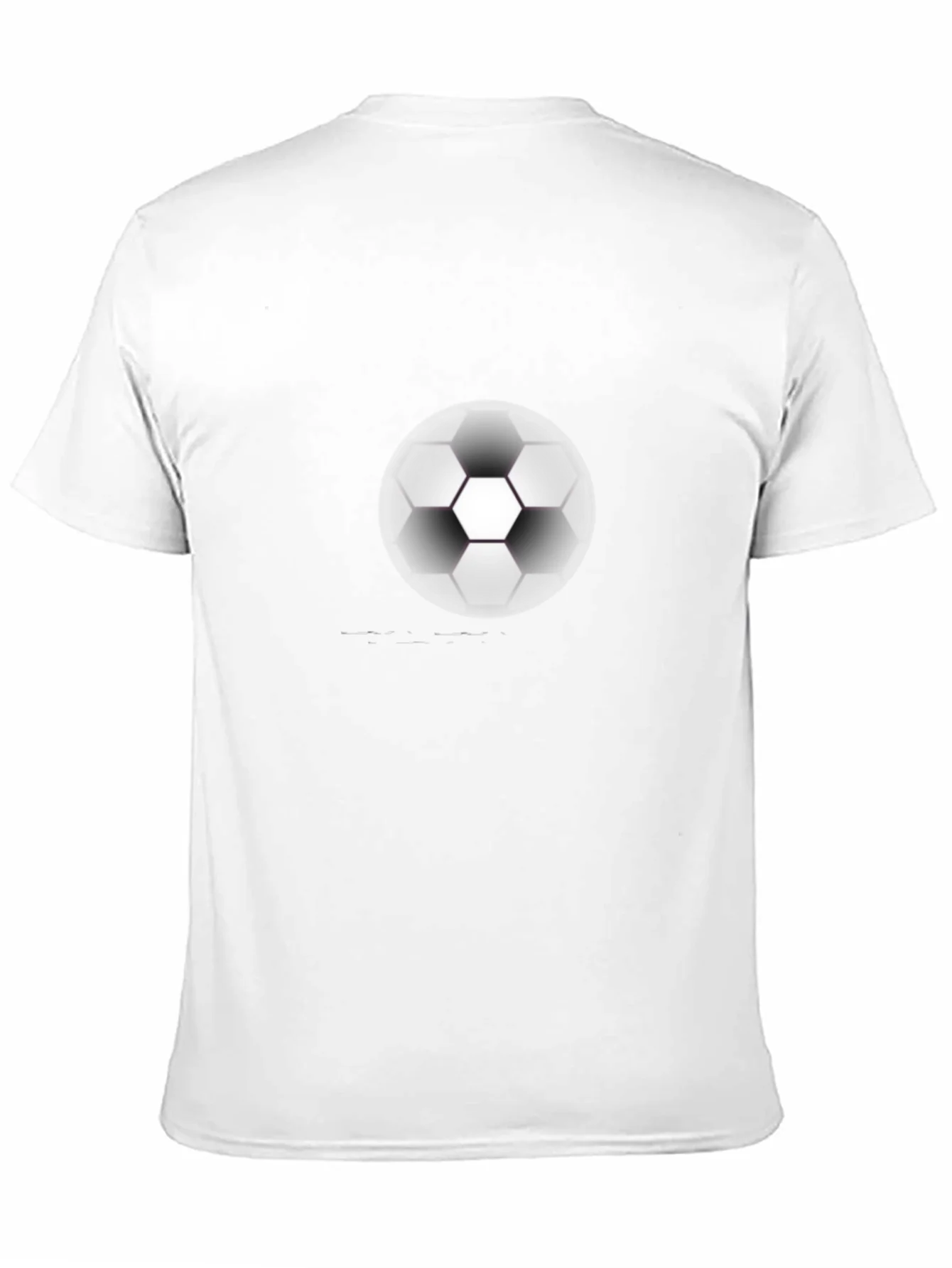 Soccer Ball Graphic Tee - Black Cotton Comfort