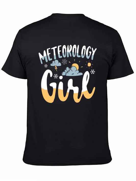 Meteorology Girl Black Graphic Tee