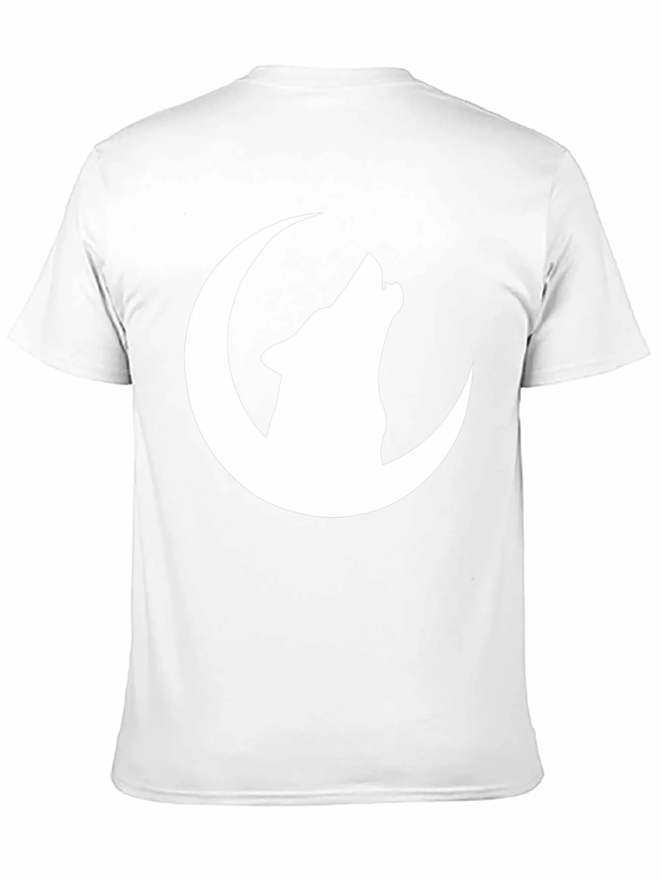 Wolf Moon Graphic Tee - Black Cotton T-Shirt