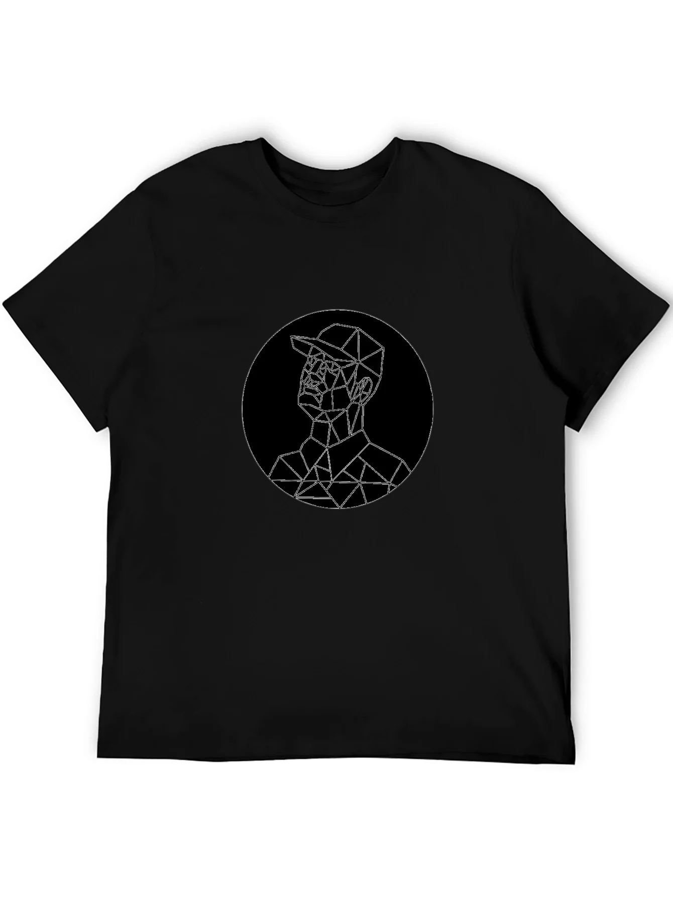 Geometric Man Graphic Tee - Modern Style