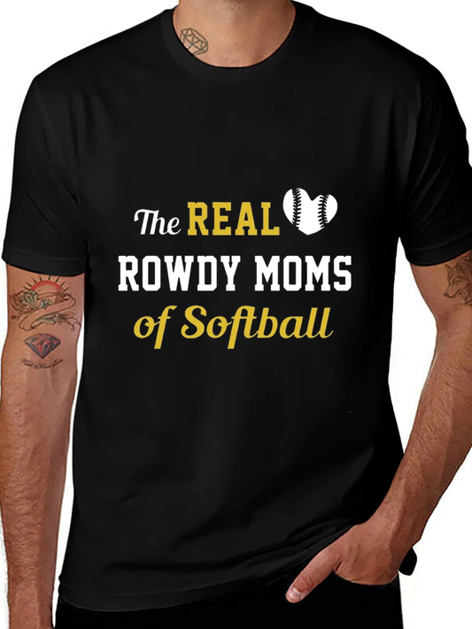Rowdy Moms of Softball T-Shirt