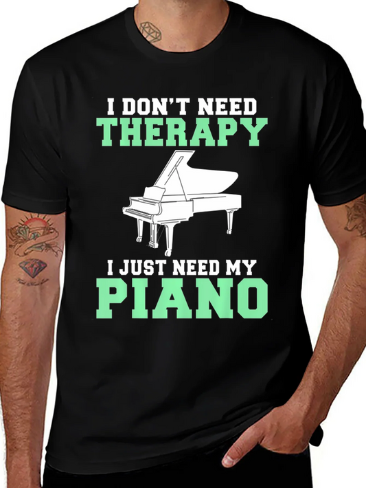 Piano Therapy T-Shirt - Music Lover Tee