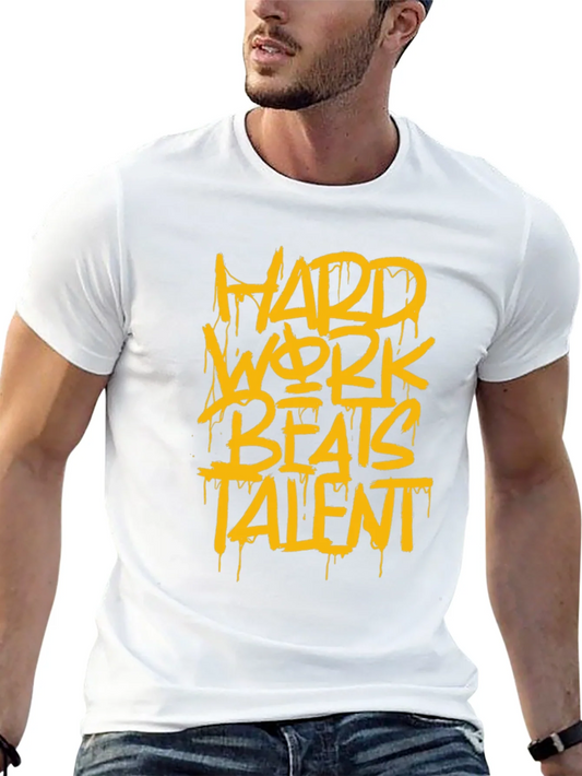 Hard Work Beats Talent Graphic Tee - Black